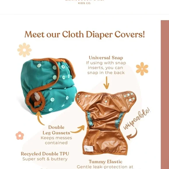 Awarded 🏆 Organic Cloth Diaper NWOT - Picture 8 of 10